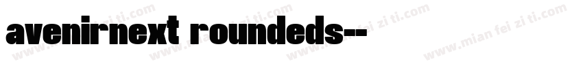 avenirnext roundeds-字体转换